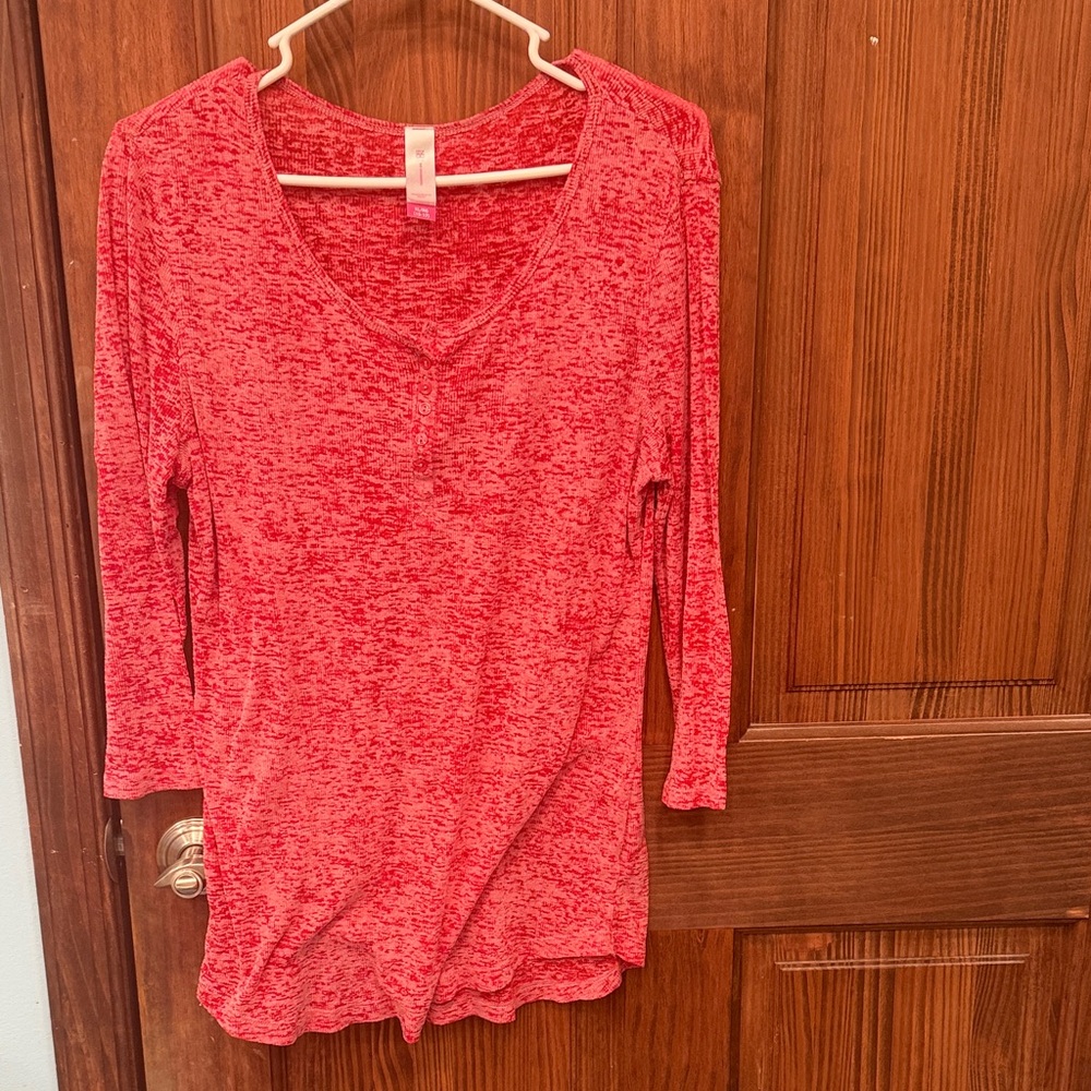 No Boundaries Red Long Sleeve Top